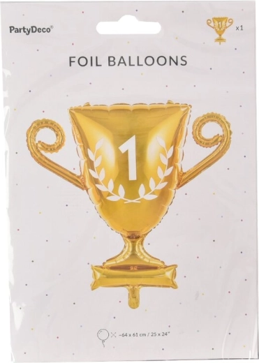 Folieballon in de vorm van een gouden beker