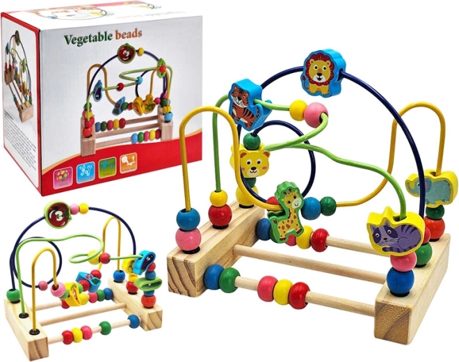 Houten doolhof voor kinderen