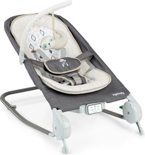 Ingenuity masserende vibrerende wipstoel met melodie Happy Belly Rock-to-Bounce Parker