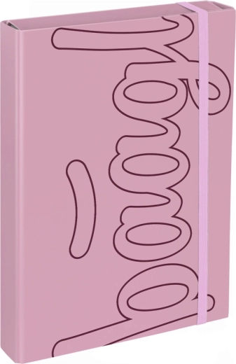 Baagl map voor schoolschriftjes A4 Jumbo Rose