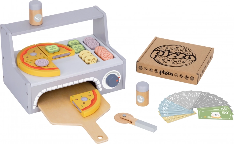 Tooky Toy houten pizza set met accessoires