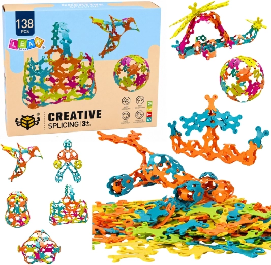 Creatieve constructieset met verbindingsstukken 138 stuks