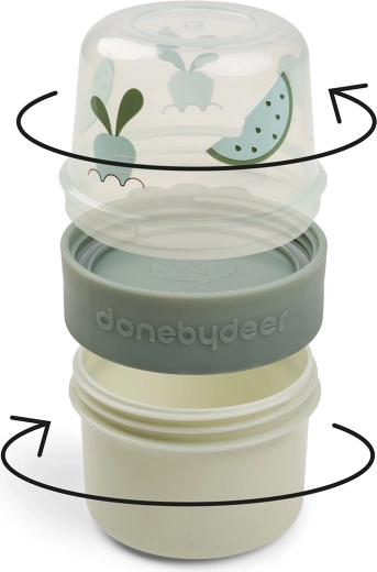 Done by Deer snackbox to go 2-way Birdee groen