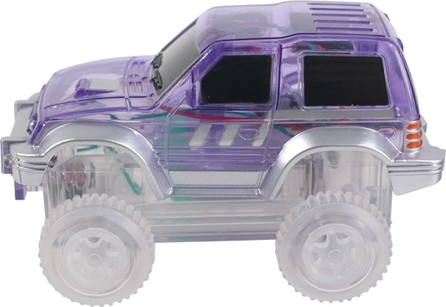 Cleverclixx magnetisch racebaanautootje – paars