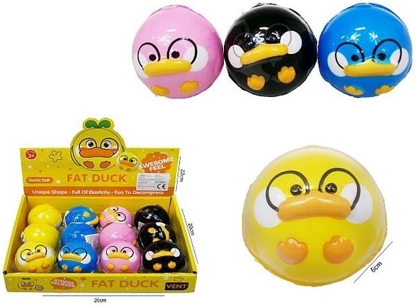 Super stuiterbal Eend 6 cm