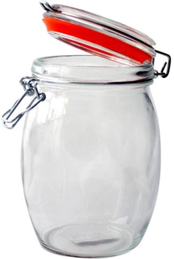 Glazen pot met beugelsluiting TORO 750 ml