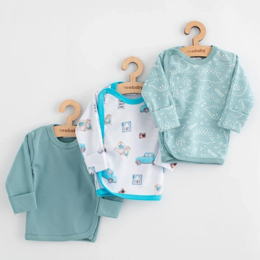 Babyhemdje New Baby Classic II, 3 stuks, jongen, maat 56 (0–3 maanden)