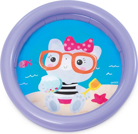 Opblaasbaar kinderbadje met poesje Intex 61 x 15 cm