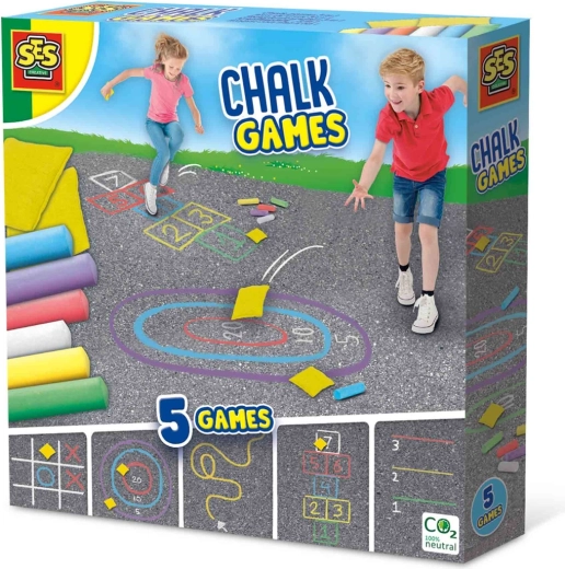 Buitenspel met stoepkrijt 5-in-1 SES Creative