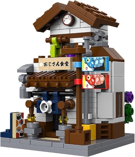 CaDA Mini Japans restaurant van bouwsteentjes op schaal 1:65