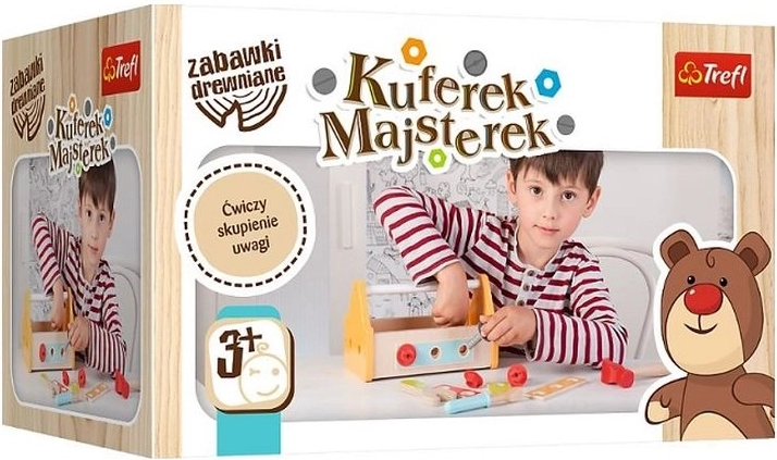 Trefl houten speelgoedkoffertje kleine klusser