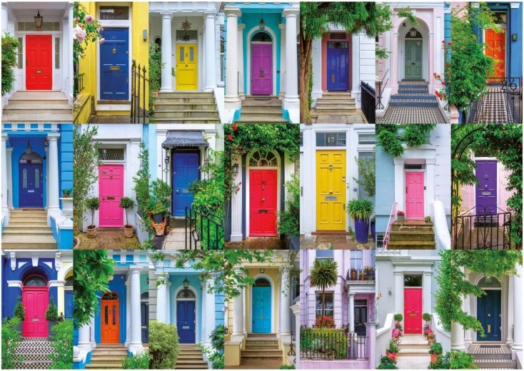 Educa puzzel Deuren van Notting Hill 1000 stukjes
