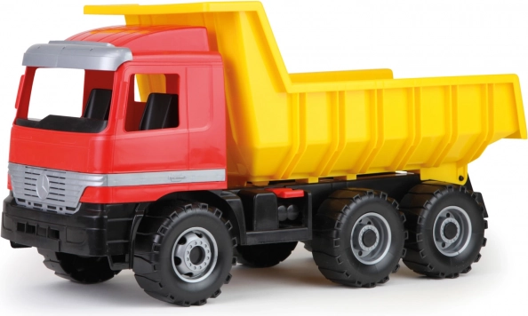 Lena Mercedes kiepwagen met vergrendeling tegen kiepen, kunststof vrachtwagen 62 cm