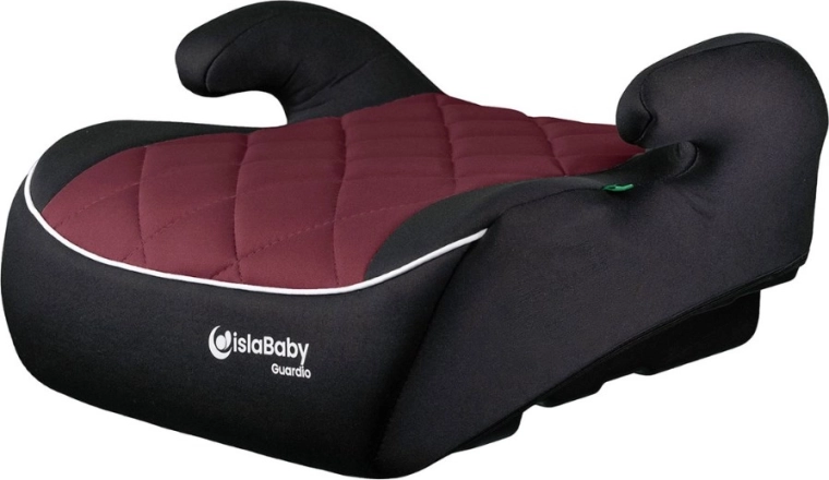 IslaBaby Guardio autostoelverhoger voor kinderen 125–150 cm, bordeauxrood - 1 stuk
