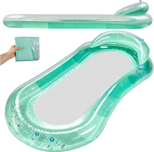 Bestway opblaasbaar waterluchtbed met gaasbodem, turquoise