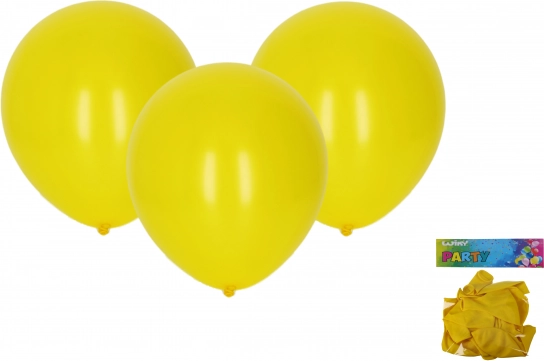 Opblaasballon 30 cm geel - set van 10 stuks