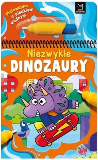 Waterkleurboek met waterstift – Ongewone dinosaurussen