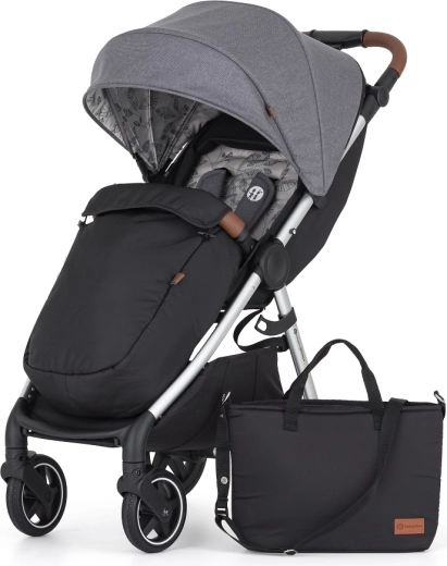 Petite&Mars sportieve kinderwagen Royal3 silver ultimate grey