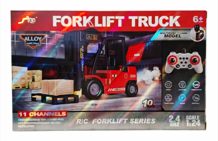 Op afstand bestuurbare vorkheftruck 1:24 met afstandsbediening 2,4 GHz - 1 stuk