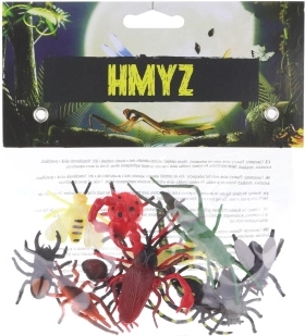 Set van 12 plastic insectenfiguren