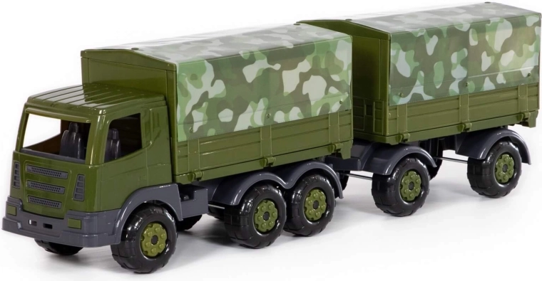 Militaire vrachtwagen SuperTruck met aanhanger - 1 stuk