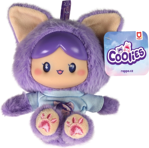 Pluche pop Coolies paars 15 cm