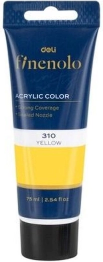 Acrylverf lichtgeel 75 ml