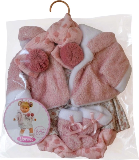 Warme jas en bijpassende accessoires