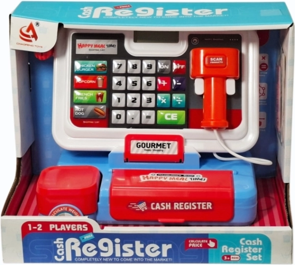 Kinderkassa met rekenmachine