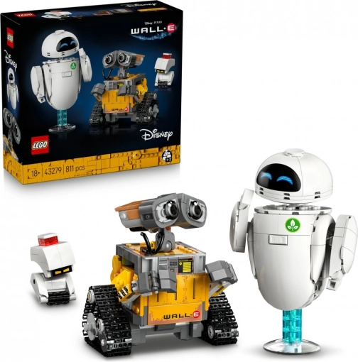 LEGO Disney Pixar WALL‑E en EVE – bouwset voor volwassenen (811 onderdelen)