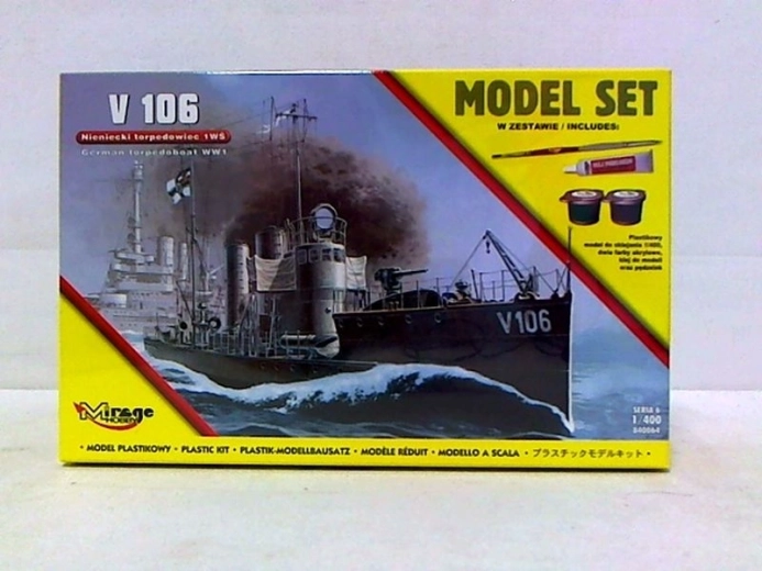 Mirage Hobby torpedoboot V106 – kunststof model om te lijmen