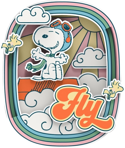 Iconisch FLY-motief met SNOOPY