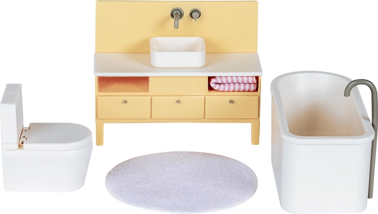 Badkamermeubelset voor een Lundby-poppenhuis