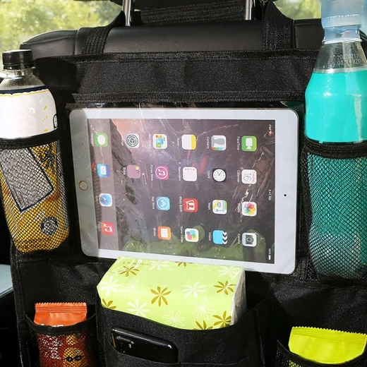 Transparant tabletvak voor entertainment onderweg
