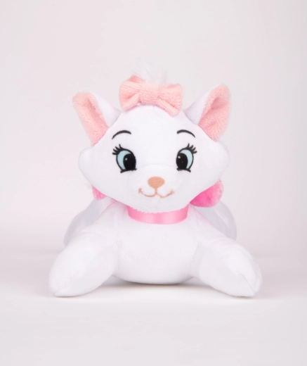 Pluche katje Marie met geluid 20 cm (De Aristokatten)