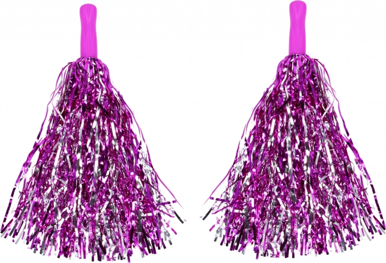 Glinsterende metallic franjes