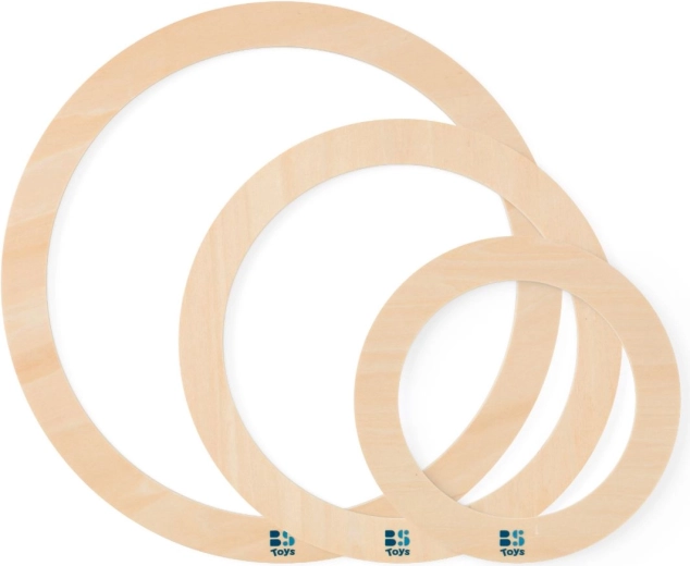 Houten ringen voor een variabel speelveld