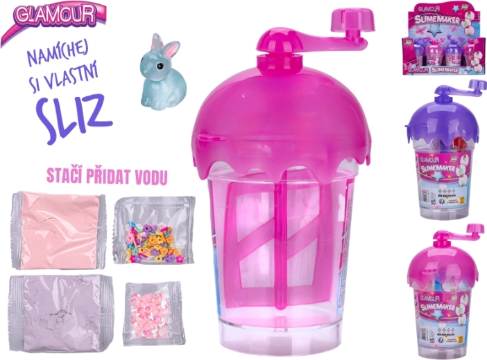 Glamour set voor het maken van slijm met accessoires