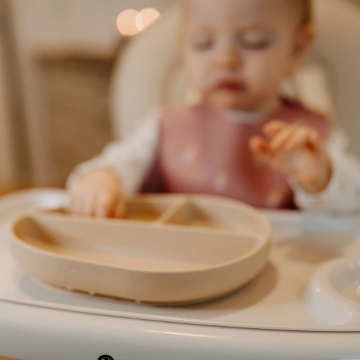 Zuignap voor stabiliteit op tafel en kinderstoel