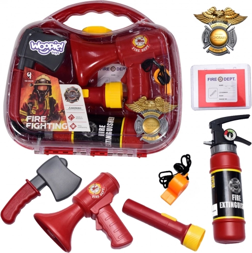 Woopie brandweerset met draagbare koffer