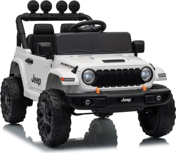 Kinder elektrische auto Jeep Rubicon 24 V wit