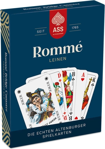 ASS Altenburger Rommé-kaarten met linnen reliëf (Frans spel) - 1 stuk