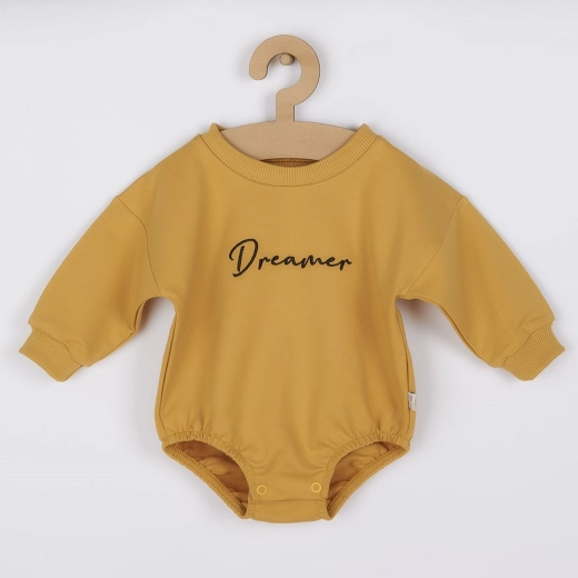 Baby baggy jogger-body Koala Dreamer mosterdgeel