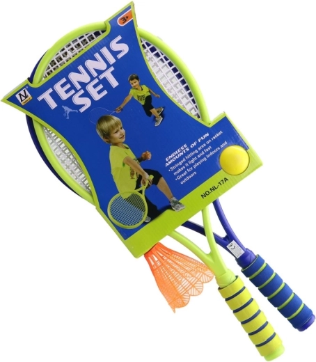 Twee rackets + bal en shuttle