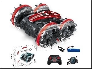 RC amfibieauto met gebarenbediening en 2 batterijen