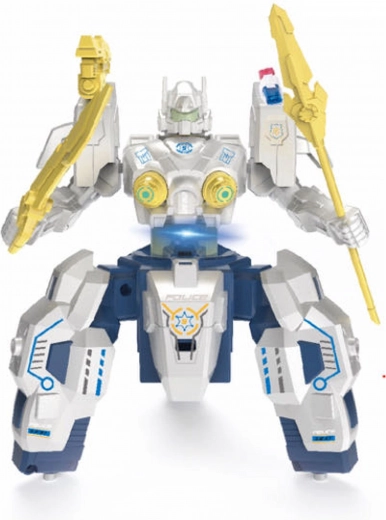 Politierobot RC met rookeffect 19 cm