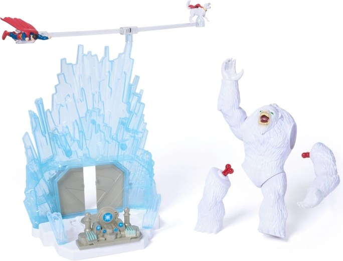 Grote Yeti en interactieve actie-elementen