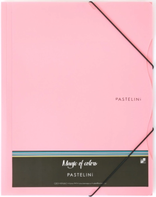 Map met elastiek A4 PASTELINI roze