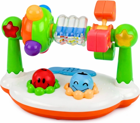 Licht en geluid met één druk op de knop