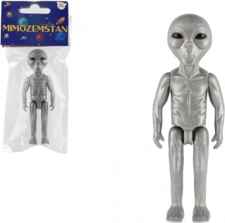 Buitenaardse kunststof figuur 9 cm